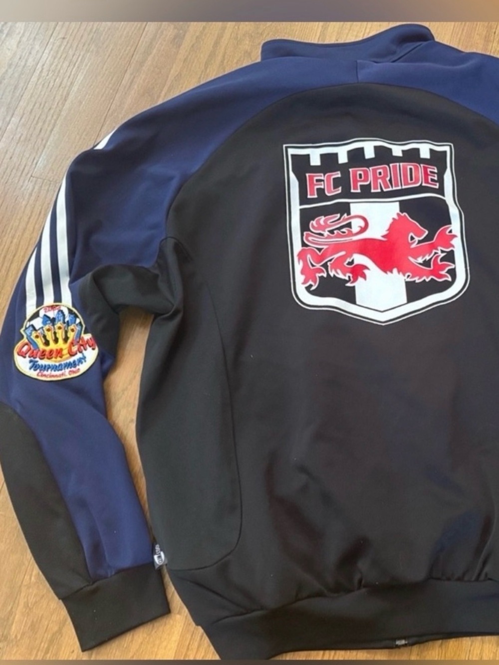ADIDAS Soccer Jacket Stripes and Big Logos | FC PRIDE - RARE SOCCER JACKET